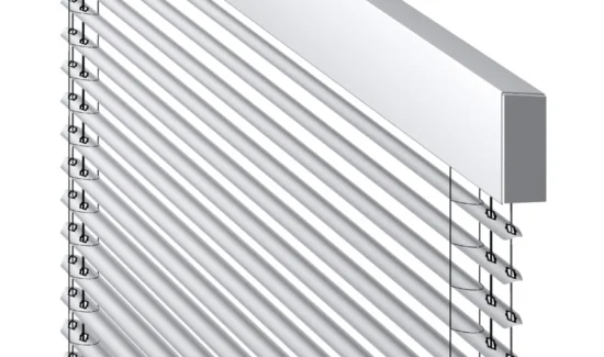 Moderne Jalousie aus Metall