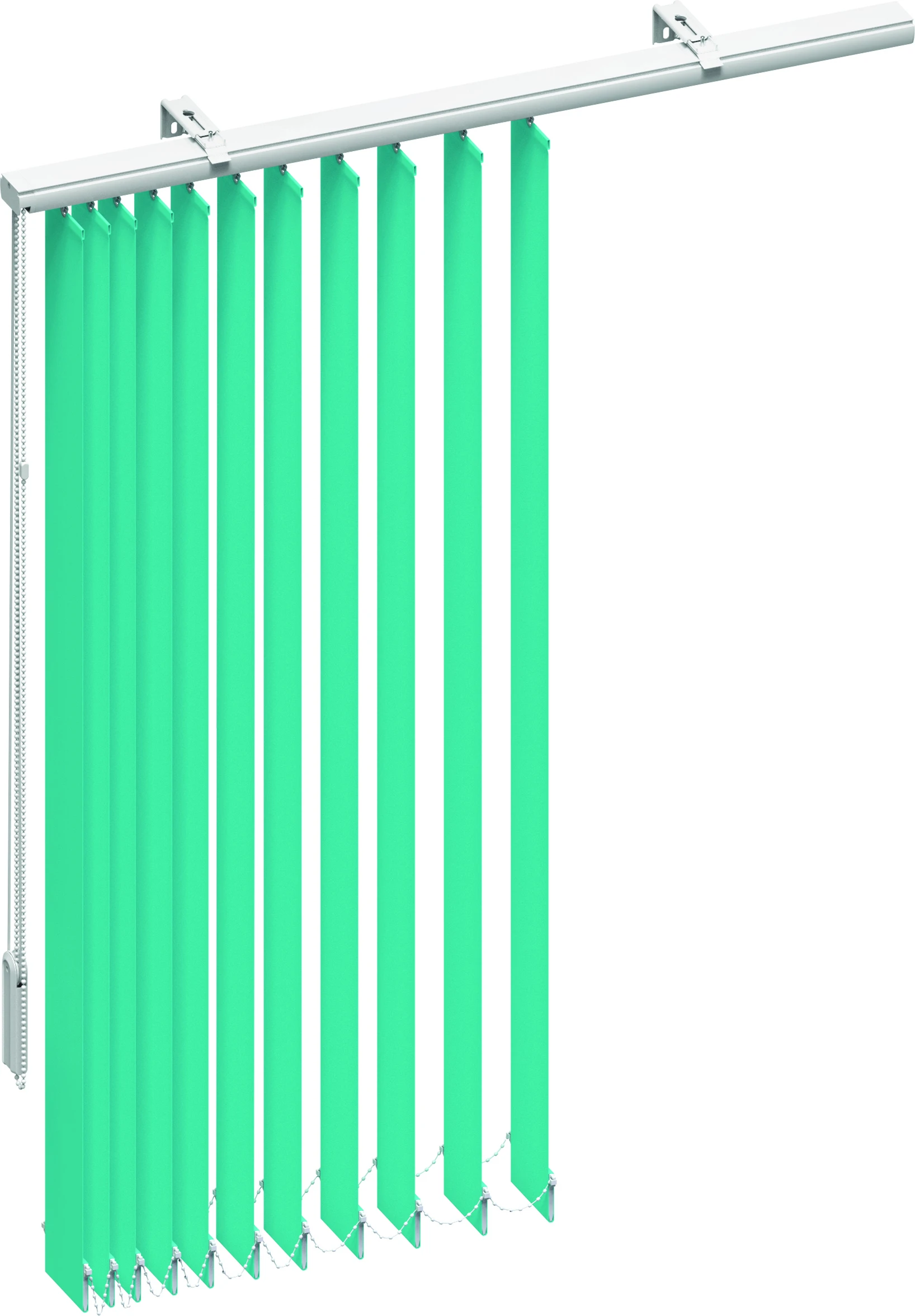 Leichtes verstellen der Vertikal-Jalousie durch Schnur/ Kette